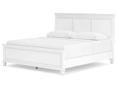 Signature Design by Ashley Fortman King Panel Bed, Dresser, Mirror, Chest and Nightstand - B680B18