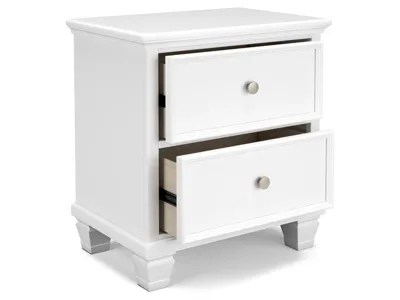 Signature Design by Ashley Fortman King Panel Bed, Dresser, Mirror, Chest and Nightstand - B680B18