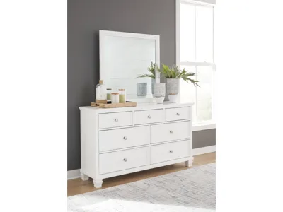 Signature Design by Ashley Fortman King Panel Bed, Dresser, Mirror, Chest and Nightstand - B680B18