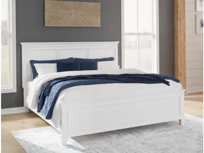 Signature Design by Ashley Fortman King Panel Bed, Dresser, Mirror, Chest and Nightstand - B680B18