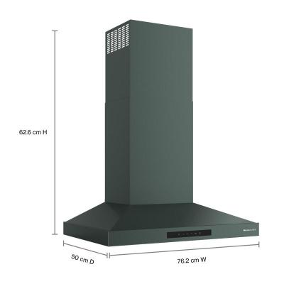 30" KitchenAid Wall-Mount 4-Speed Canopy Hood - KVWC730SJP