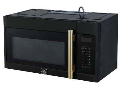 30" Forno Fornace 1.5 Cu. Ft Over the Range Convection Microwave in Black - FOTR3038-30BLK
