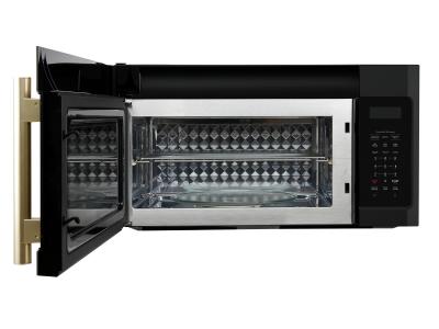 30" Forno Fornace 1.5 Cu. Ft Over the Range Convection Microwave in Black - FOTR3038-30BLK