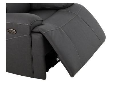 Primo International Kirke Power Reclining Loveseat in Gray - KIRKE-LOVE