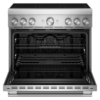36" KitchenAid 6-Element Induction Freestanding Commercial-Style Range with Air Fry - KFIS936SSS