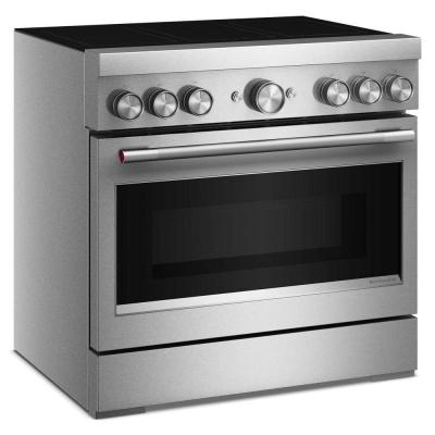 36" KitchenAid 6-Element Induction Freestanding Commercial-Style Range with Air Fry - KFIS936SSS