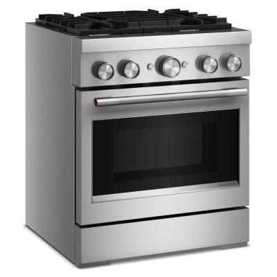 30" KitchenAid 4 Burner Commercial-Style Dual Fuel Range - KFDS930SSS