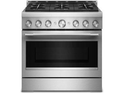 36" KitchenAid 6 Burner Commercial-Style Gas Range - KFGS936SSS