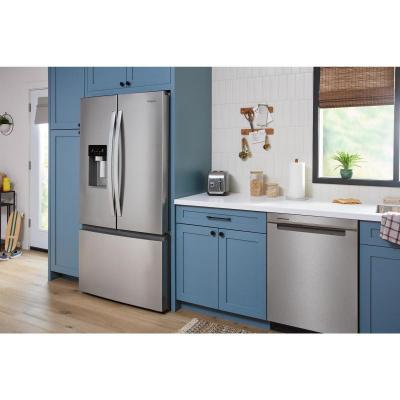 36" Whirlpool 23.4 Cu. Ft. Wide True Counter Depth 3-Door French Door Refrigerator - WRFC5036RW
