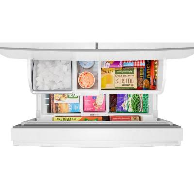 36" Whirlpool 30 Cu. Ft. French Door Refrigerator with Flexible Tempearture Drawer - WRMF3336SW