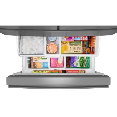 36" Whirlpool 30 Cu. Ft. French Door Refrigerator with Flexible Tempearture Drawer - WRMF3336SZ