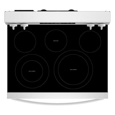 30" Whirlpool Electric Range with Air Cooking Technology - YWFES5730SW