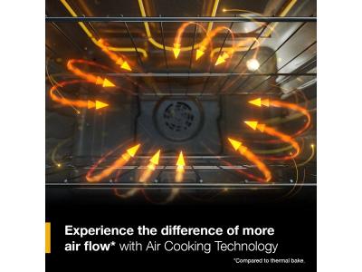 30" Whirlpool Gas Range with Air Cooking Technology and Steam Clean - WFGS4530SZ