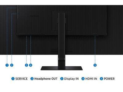 37" Samsung ViewFinity S7 S70D UHD Monitor - LS37D702EANXZA