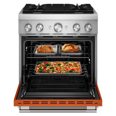 30" Kitchenaid 4 Burner Commercial-Style Dual Fuel Range - KFDS930SSC