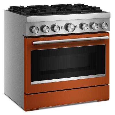 36" Kitchenaid 6 Burner Commercial-Style Dual Fuel Range - KFDS936SSC