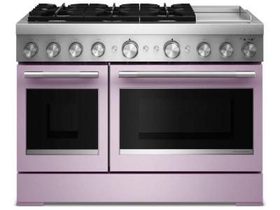 48" KitchenAid 6 Burner Commercial-Style Dual Fuel Range - KFDD948SWF