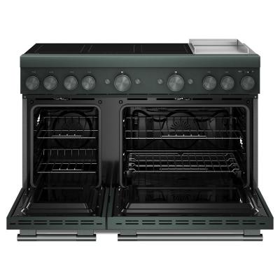 48" KitchenAid 6-Element Induction Freestanding Commercial-Style Range with Griddle - KFID948SJP