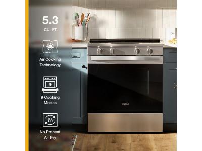 30" Whirlpool Electric Range with Air Cooking Technology - YWSES5030SV