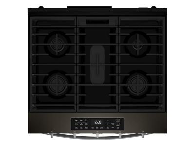 30" Whirlpool 5 Cu. Ft. Gas Range with Air Cooking Technology - WSGS5030SV