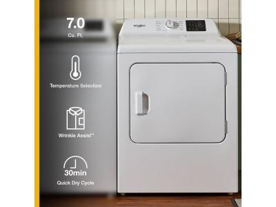 29" Whirlpool 7.0 Cu. Ft. Vented Top Load Electric Dryer - YWED4105SW