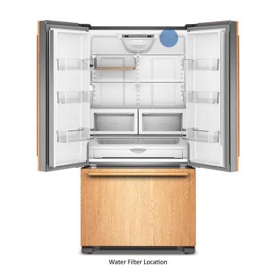 36" KitchenAid 22 Cu. Ft. Panel-Ready Counter-Depth French Door Refrigerator - KRFC136TPA