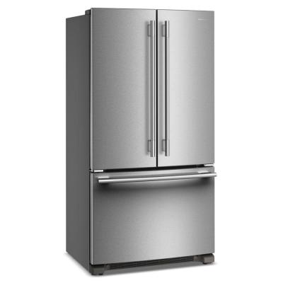 36" KitchenAid 20 Cu. Ft. Counter-Depth French Door Refrigerator - KRFC136SPS