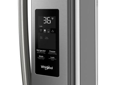 36" Whirlpool 31 Cu. Ft. French Door Refrigerator with Interior Water Dispenser - WRFF3336SZ