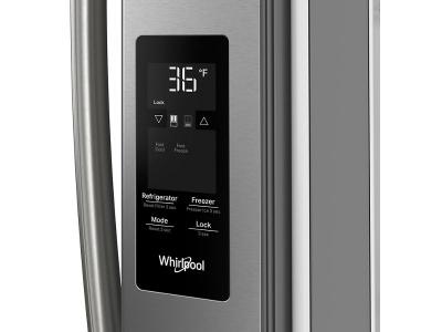 36" Whirlpool 31 Cu. Ft. French Door Refrigerator with Ice Maker - WRFF3136SZ