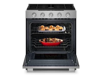 30" Kitchenaid 5.0 Cu. Ft. Smart Slide-in Gas Range - KSGS530SPS