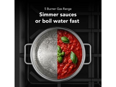 30" Kitchenaid 5.0 Cu. Ft. Smart Freestanding Gas Range - KFGS530SPS