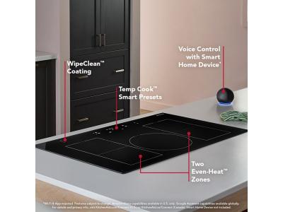 36" Kitchenaid Temp Cook Induction Cooktop with 5 Cooking Zones - KCIT736SSS