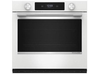 30" KitchenAid Smart Electric Single Wall Oven with Assisted Cooking Modes - KOES730SWH