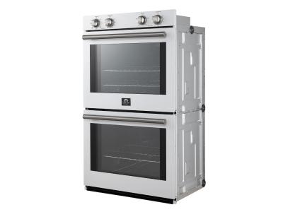 30" Forno Vomero 10 Cu. Ft Double Wall Oven in White - FBOEL1324-30WHT