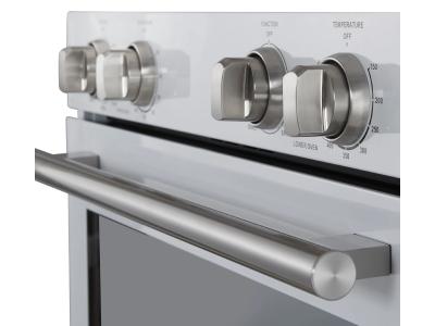 30" Forno Vomero 10 Cu. Ft Double Wall Oven in White - FBOEL1324-30WHT