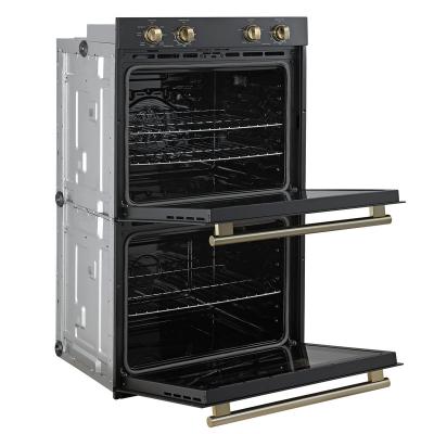 30" Forno Vomero 10 Cu. Ft. Double Wall Oven in Black - FBOEL1324-30BLK