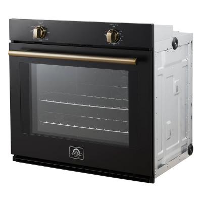 30" Forno Vomero 5 Cu.Ft. Wall Oven in Black - FBOEL1370-30BLK