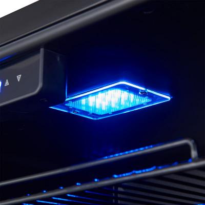 48" Forno Gemello 9.6 Cu. Ft. Side-by-Side Wine and Beverage Cooler in White with Antique Brass Handles French Door - FWCDR6699-48WHT