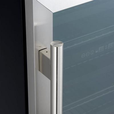 24" Forno Bacchino Wine Cooler in Stainless Steel with LED Lighting Triple Glass Door - FWCDR6634-24S