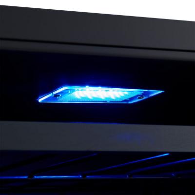 24" Forno Bacchino Wine Cooler in Stainless Steel with LED Lighting Triple Glass Door - FWCDR6634-24S