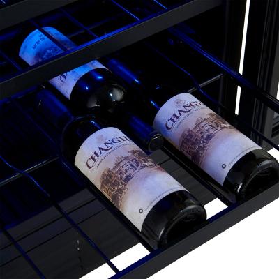 24" Forno Bacchino Wine Cooler in Stainless Steel with LED Lighting Triple Glass Door - FWCDR6634-24S