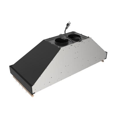 48" Forno Venezia Wall-Mounted Range Hood in Black with Antique Brass Accessories Touch Controls and Baffle Filters - FRHWM5503-48BLK