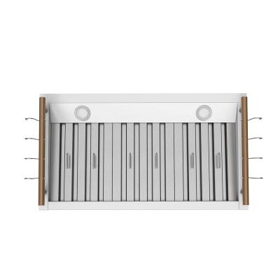 36" Forno Venezia Wall-Mounted Range Hood in White with Touch Controls and Baffle Filters - FRHWM5503-36WHT