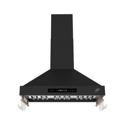 36" Forno Venezia Wall-Mounted Range Hood in Black with Touch Controls and Baffle Filters - FRHWM5503-36BLK