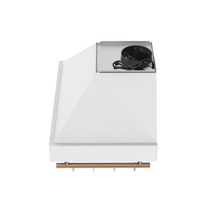 30" Forno Venezia Wall-Mounted Range Hood in White with Touch Controls and Baffle Filters - FRHWM5503-30WHT