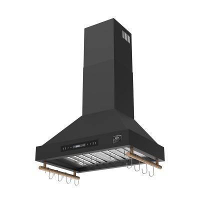 30" Forno Venezia Wall-Mounted Range Hood in Black with Touch Controls and Baffle Filters - FRHWM5503-30BLK