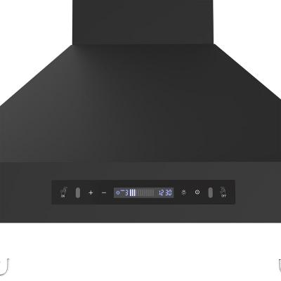 30" Forno Venezia Wall-Mounted Range Hood in Black with Touch Controls and Baffle Filters - FRHWM5503-30BLK