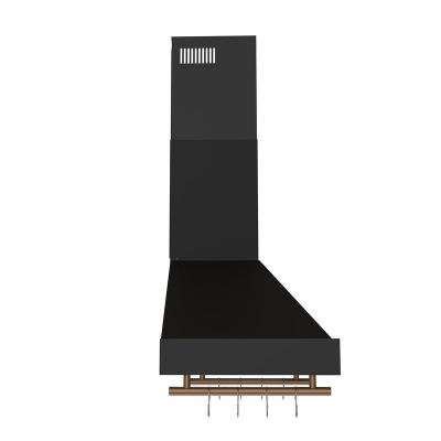 30" Forno Venezia Wall-Mounted Range Hood in Black with Touch Controls and Baffle Filters - FRHWM5503-30BLK