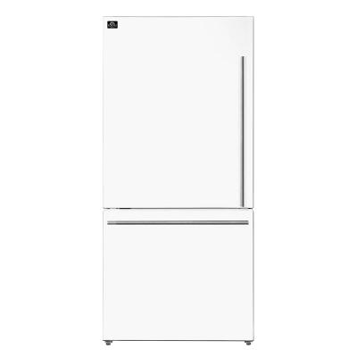 62" Forno Milano 34.4 Cu. Ft. 2-Piece Freestanding Dual Bottom Freezer Refrigerator - FFFFD1787-60WHT