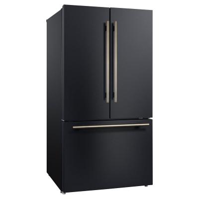 36" Forno Rivello 27.4 Cu. Ft. French Door Refrigerator in Black - FFFFD1783-36BLK